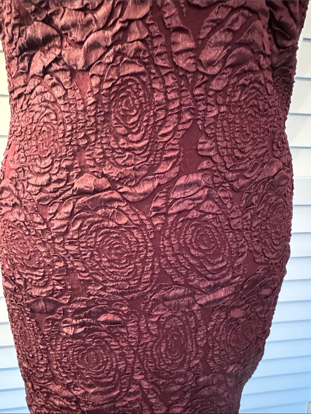 Siena Deep V-Neck Textured Sheath Dress